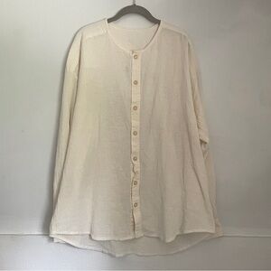 Vintage oversized long sleeve cover up - Made In Mexico